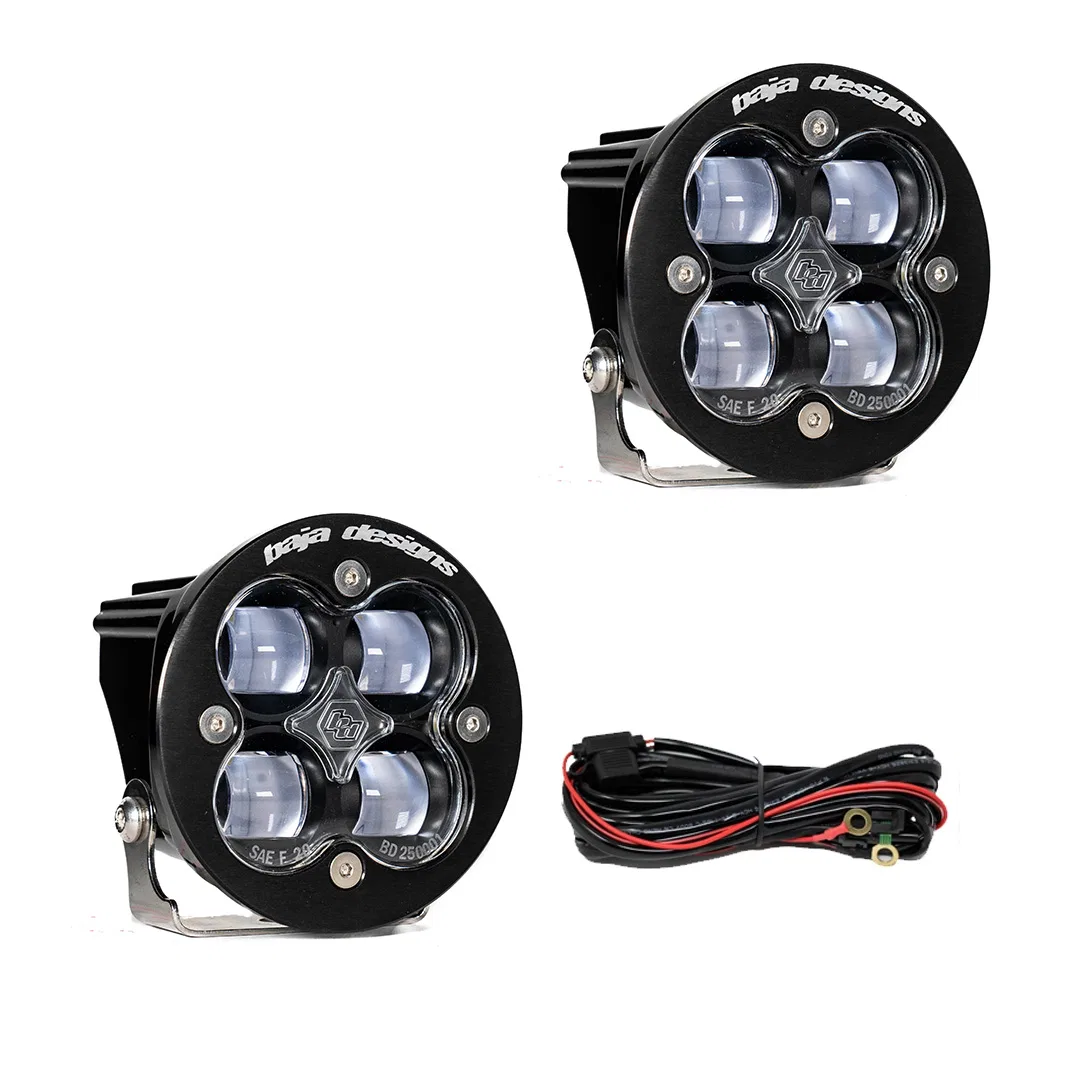 247802 – BAJA DESIGN Driving/ Fog Light, LED 4 CREE LED 3 Inch Square 29 Watt 2.1 Amp Fog Beam 2420 Lumens Clear Hard...
